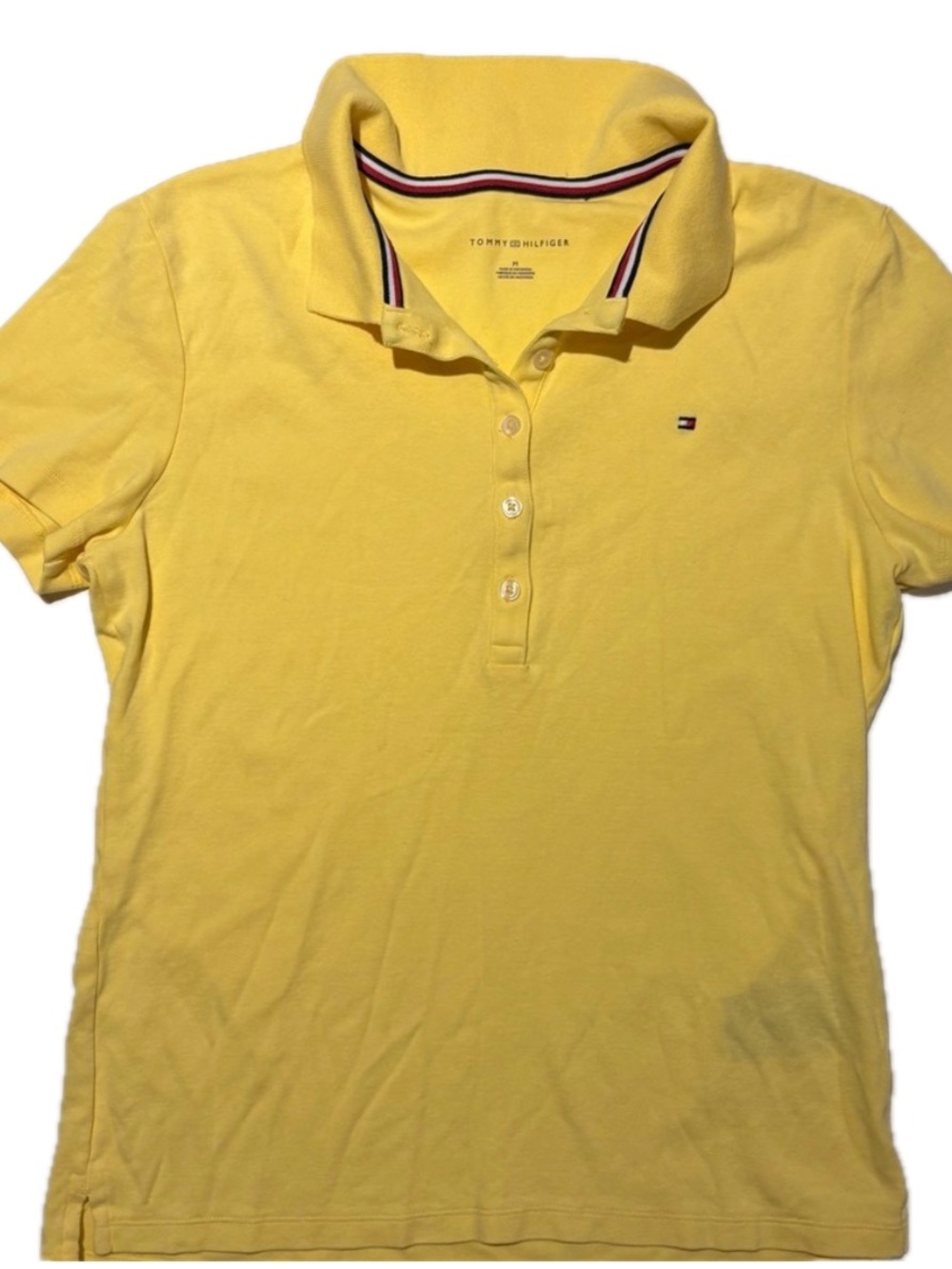Tommy Hilfiger Yellow Polo Shirt Men’s Medium
